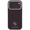Guess Saffiano Small 4G & Classic Logo MagSafe keménytok iPhone 18 Pro / 17 Pro készülékhez, bordó thumbnail