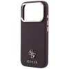Guess Saffiano Small 4G & Classic Logo MagSafe keménytok iPhone 18 Pro / 17 Pro készülékhez, bordó thumbnail