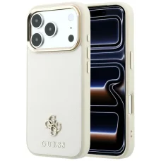 Apple iPhone 18 Pro Max / 17 Pro Max béžový Guess Saffiano Small 4G & Classic Logo MagSafe pevný kryt