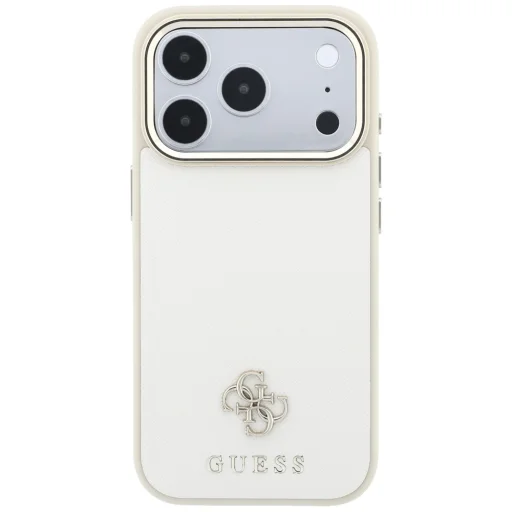 Apple iPhone 18 Pro Max / 17 Pro Max béžový Guess Saffiano Small 4G & Classic Logo MagSafe pevný kryt - 3
