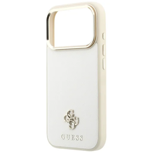  Apple iPhone 18 Pro Max / 17 Pro Max bézs Guess Saffiano Small 4G & Classic Logo MagSafe keménytok - 6