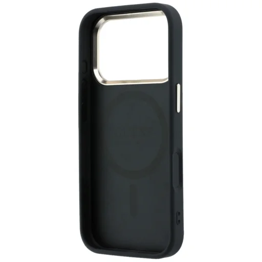 iPhone 18 Pro Max / 17 Pro Max čierny Guess Saffiano Small 4G & Classic Logo MagSafe pevný kryt - 7