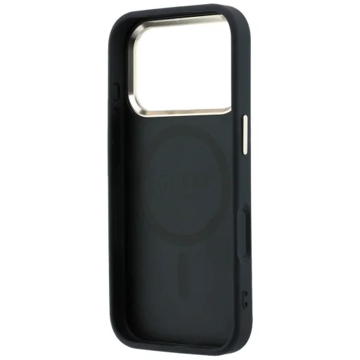 iPhone 18 Pro Max / 17 Pro Max čierny Guess Saffiano Small 4G & Classic Logo MagSafe pevný kryt - 7