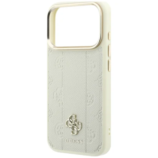 Guess Stripe Peony 4G Logo MagSafe védőtok iPhone 18 Pro / iPhone 17 Pro készülékhez, bézs - 6