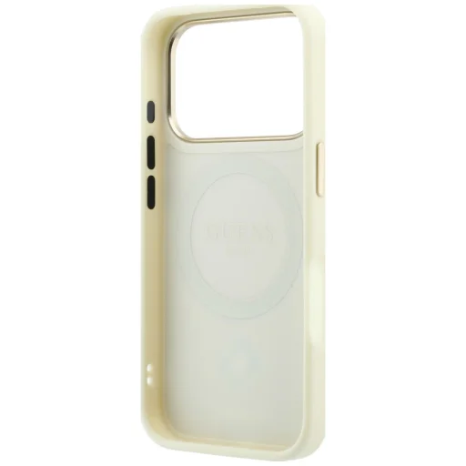 Guess Stripe Peony 4G Logo MagSafe védőtok iPhone 18 Pro / iPhone 17 Pro készülékhez, bézs - 7