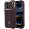 Guess Stripe Peony 4G Logo MagSafe védőtok iPhone 18 Pro / 17 Pro készülékhez, bordó thumbnail