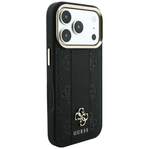 iPhone 18 Pro / iPhone 17 Pro čierne puzdro Guess Stripe Peony 4G Logo MagSafe - 4