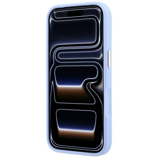  Apple iPhone 18 Pro / 17 Pro világoskék Guess Stripe Peony 4G Logo MagSafe tok - 5