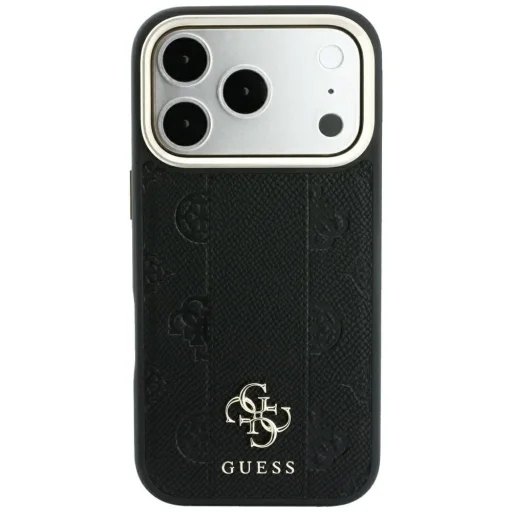 iPhone 18 Pro / iPhone 17 Pro čierne puzdro Guess Stripe Peony 4G Logo MagSafe - 3
