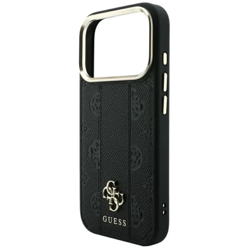 iPhone 18 Pro / iPhone 17 Pro čierne puzdro Guess Stripe Peony 4G Logo MagSafe - 6