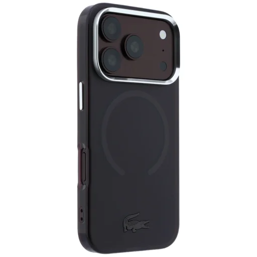  Apple iPhone 18 Pro Max / 17 Pro Max bordó Lacoste IML Frosted MagSafe keménytok - 4