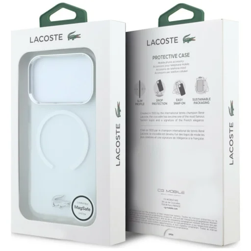 iPhone 18 Pro / 17 Pro Lacoste IML Frosted MagSafe priesvitný kryt - 8