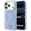  iPhone 18 Pro Max / 17 Pro Max kék Lacoste IML ütésálló, arany logós MagSafe tok thumbnail