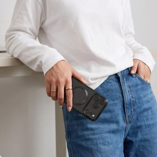 Apple iPhone 17 Pro Max / 18 Pro Max lesklé čierne puzdro Tech-Protect MagFlex MagSafe - 7