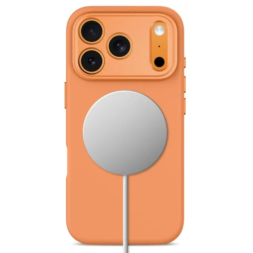 Apple iPhone 17 Pro / 18 Pro kozmicky oranžové Tech-Protect Uniq MagSafe CC silikónové puzdro - 4