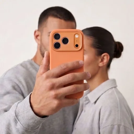 Apple iPhone 17 Pro / 18 Pro kozmicky oranžové Tech-Protect Uniq MagSafe CC silikónové puzdro - 5