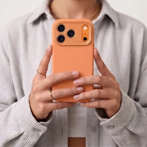 Apple iPhone 17 Pro / 18 Pro kozmicky oranžové Tech-Protect Uniq MagSafe CC silikónové puzdro - 7