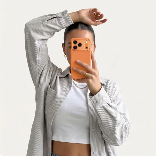 Apple iPhone 17 Pro / 18 Pro kozmicky oranžové Tech-Protect Uniq MagSafe CC silikónové puzdro - 8