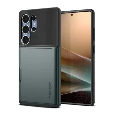 Samsung Galaxy S25 Ultra tmavozelené puzdro Spigen Slim Armor CS