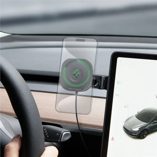 Spigen Tesla OneTap Pro 3 bezdrôtová autonabíjačka s uchytením na displej - 18