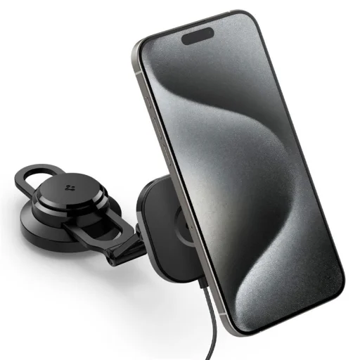 Spigen Tesla OneTap Pro 3 bezdrôtová autonabíjačka s uchytením na displej - 19
