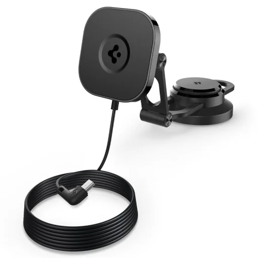 Spigen Tesla OneTap Pro 3 bezdrôtová autonabíjačka s uchytením na displej - 1