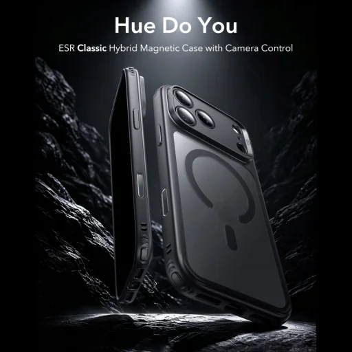 Apple iPhone 17 Pro Max / 18 Pro Max matné čierne ESR Classic Hybrid MagSafe hybridné puzdro - 2