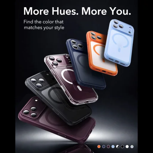 Apple iPhone 17 Pro Max / 18 Pro Max matné čierne ESR Classic Hybrid MagSafe hybridné puzdro - 6