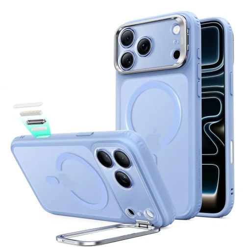 iPhone 17 Pro Max / 18 Pro Max matný svetlomodrý ESR Classic Hybrid Kickstand MagSafe zadný kryt - 1