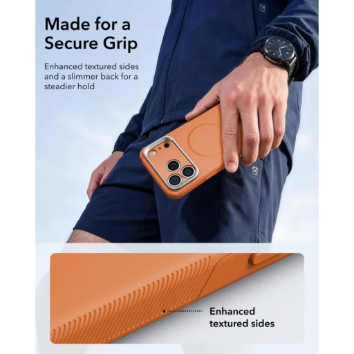 Apple iPhone 17 Pro / 18 Pro oranžový ESR Cyber Tough Kickstand MagSafe odolný kryt - 6