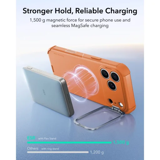 Apple iPhone 17 Pro / 18 Pro oranžový ESR Cyber Tough Kickstand MagSafe odolný kryt - 7