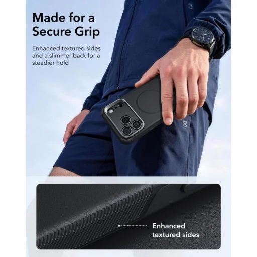 Apple iPhone 17 Pro Max / 18 Pro Max čierne puzdro ESR Cyber Tough Kickstand MagSafe so stojanom - 6