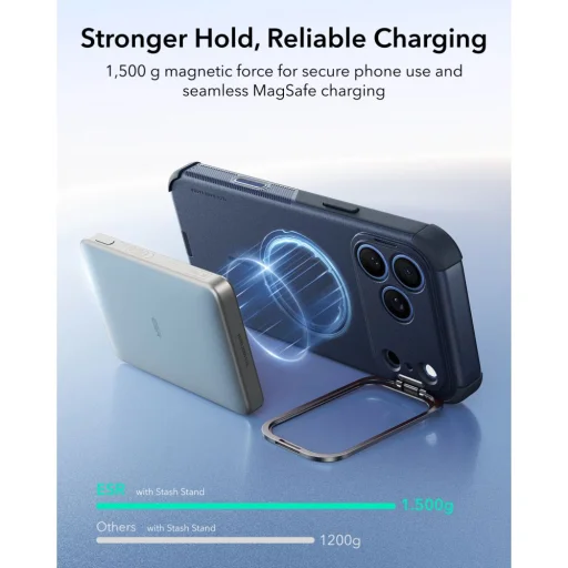 Apple iPhone 17 Pro Max / 18 Pro Max modrý ESR Cyber Tough Kickstand MagSafe nárazuvzdorný kryt - 7