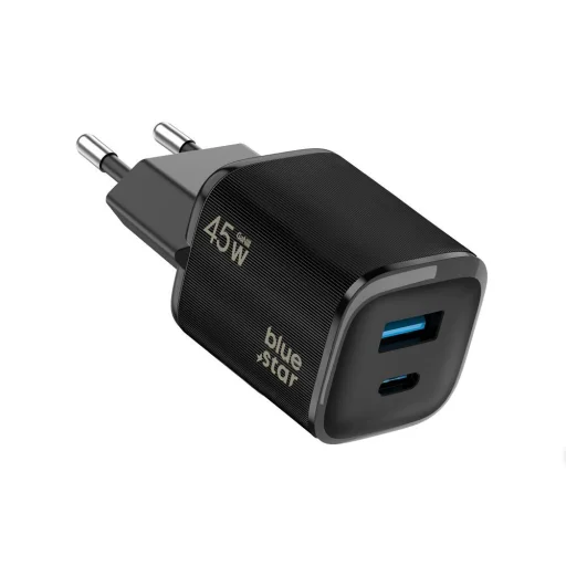 Blue Star Nano GaN VT-334 čierna 45 W sieťová nabíjačka USB-C + USB-A - 2