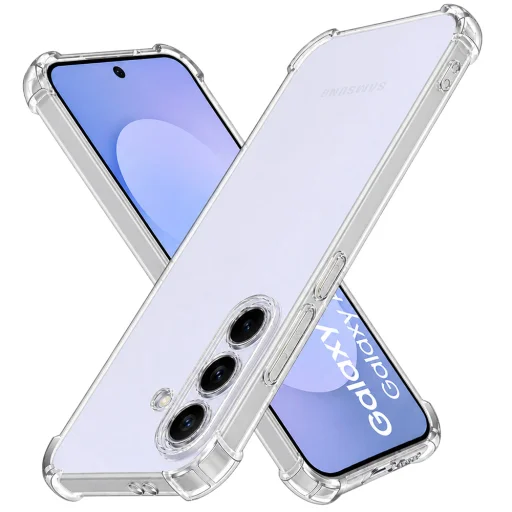 Techsuit nárazuvzdorné priehľadné silikónové puzdro pre Samsung Galaxy S26 FE puzdro - 1