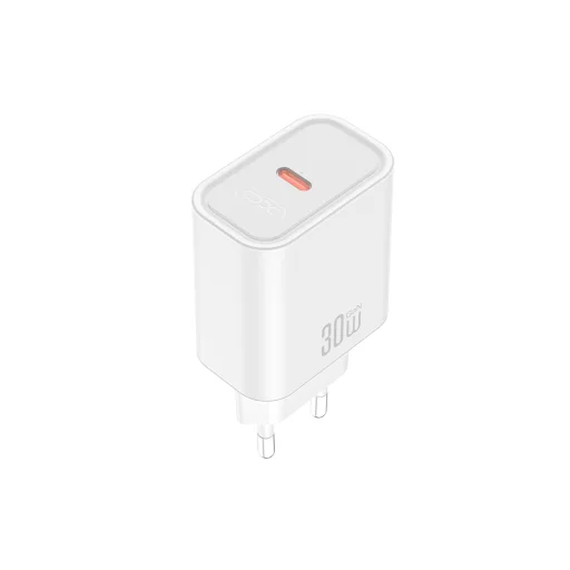 Sieťová nabíjačka XO CE41 PD 30W 1x USB-C biela + kábel USB-C - USB-C - 3
