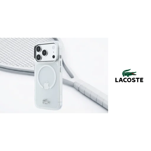 Kryt Lacoste IML Frosted MagSafe pre iPhone 18 Pro Max / 17 Pro Max priehľadné - 9
