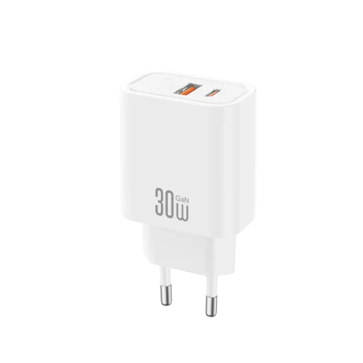 XO CE42 33 W sieťová nabíjačka s konektorom USB-C PD a USB, biela - 1