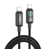 XO NB-Q312B USB-C – USB-C kábel 2,0 m 240 W čierny s LED thumbnail