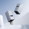 Hoco HB54 3 v 1 USB-A adaptér, sivý thumbnail