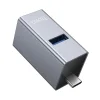 Hoco HB54A 3 v 1 USB-C adaptér, sivý thumbnail