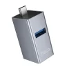 Hoco HB54A 3 v 1 USB-C adaptér, sivý thumbnail