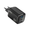 Blue Star Nano GaN VT-335 sieťová rýchlonabíjačka 2x USB-C a USB-A, 65 W, čierna thumbnail