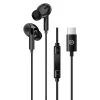 Blavec BHS-01 USB-C DAC káblové slúchadlá s mikrofónom, čierne thumbnail