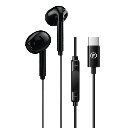 Blavec BHS-02 USB-C káblové slúchadlá s mikrofónom a DAC, čierne - 2