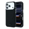  iPhone 18 Pro Max fekete Lacoste PVC Petit Pique félkörbefutó dombornyomott MagSafe tok thumbnail