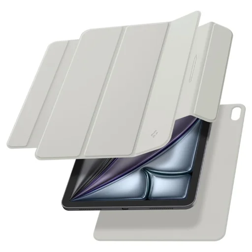 iPad Air 13" 2024/2025/2026 sivé puzdro Spigen Air Skin Folio OneTap - 9