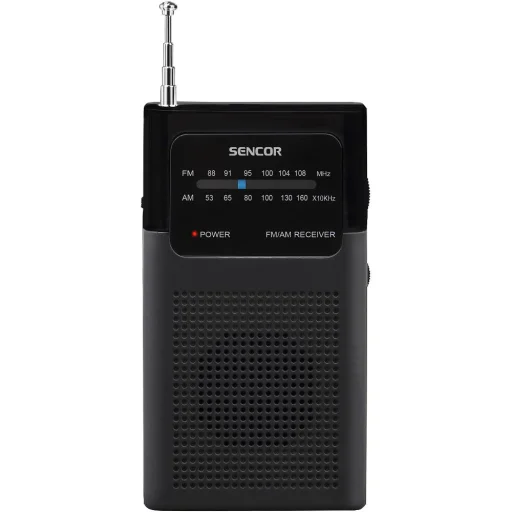 SENCOR SRD 1100 B hordozható AM/FM zsebrádió fekete - 2