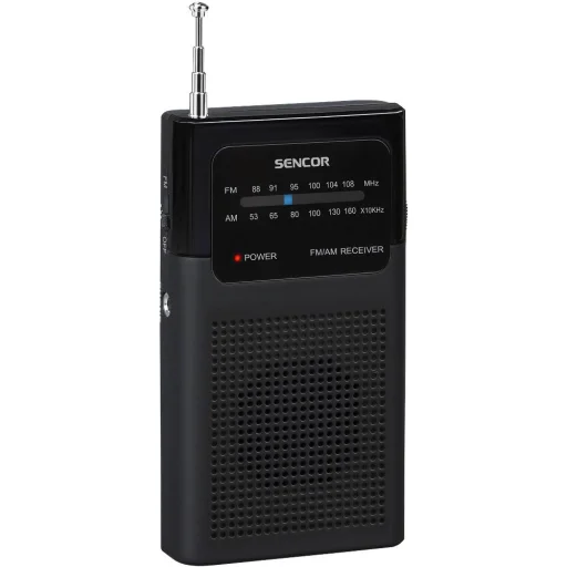 SENCOR SRD 1100 B hordozható AM/FM zsebrádió fekete - 3