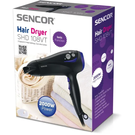 SENCOR SHD 108VT 2200 W hajszárító diffúzorral és ionizáló funkcióval - 4